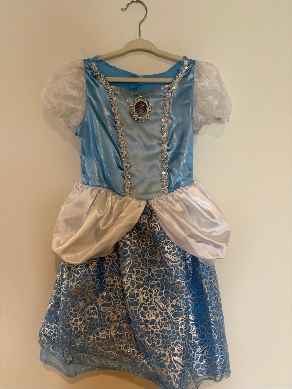 Disney Blue and White Sparkle Cinderella Costume Dress